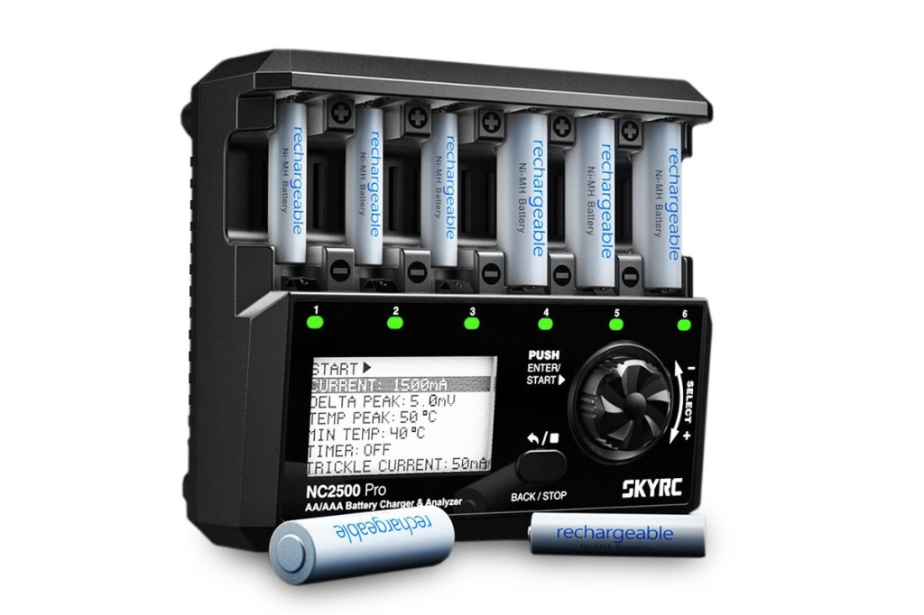 Chargeur De Piles Intelligent SKYRC NC2500 Pro - Pour Piles AA/AAA NiMH Et NiCd - Chargeur 3 En 1
