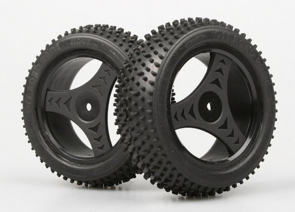 (HM88-P017) Kola buggy přední (černé) (2ks) (3)