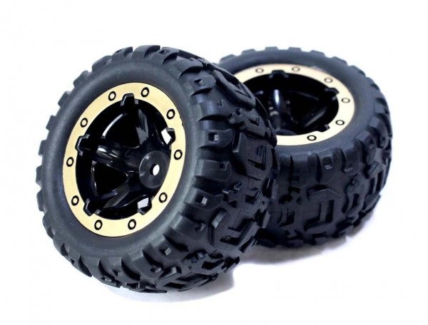 (HPI540087) Kola 1:16 MT zlatá (2ks)