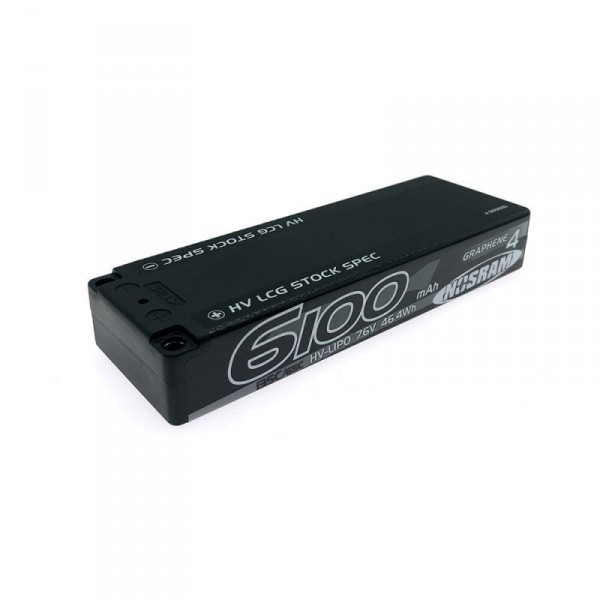 (999655) Nosram HV LCG Stock Spec Graphene-4 6100mAh 7.6V LiPo 130C/65C