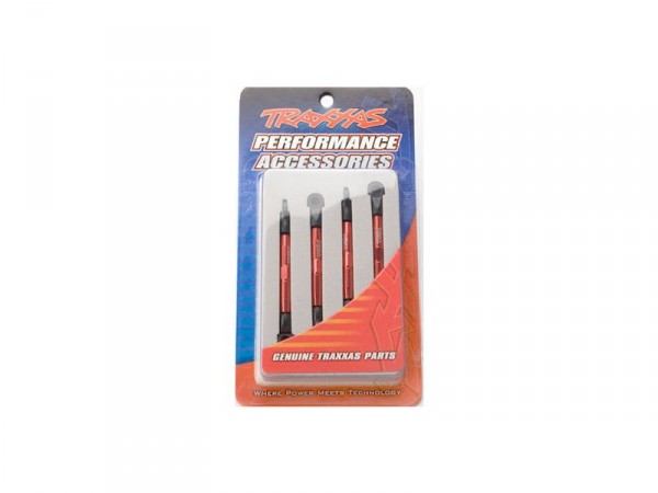 (TRA7038X) Traxxas ojnička stavitelná 67mm hliníková červená (4ks)