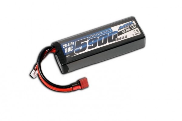 (L430421U) LRP Antix 5900mAh 7.4V 50C LiPo Dean