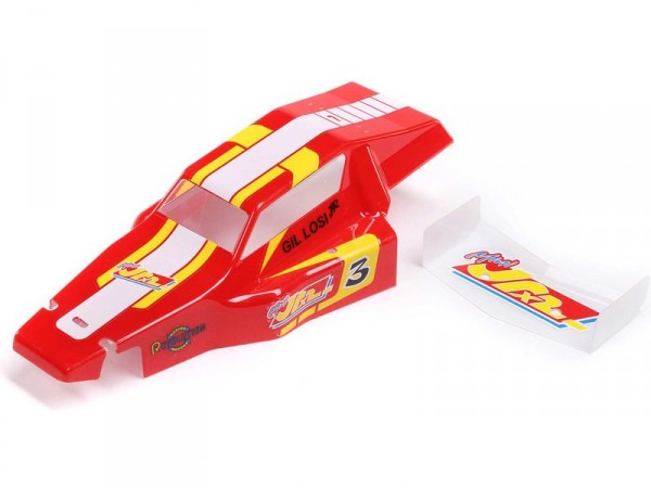 (LOS210026) Losi karosérie, křídlo červená: Mini JRX2