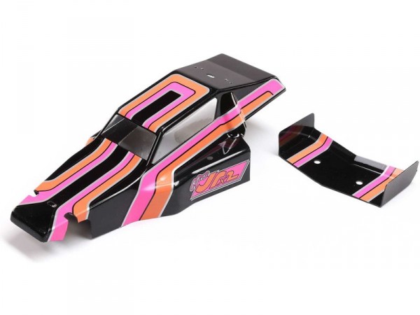 (LOS210027) Losi karosérie, křídlo černá: Mini JRX2
