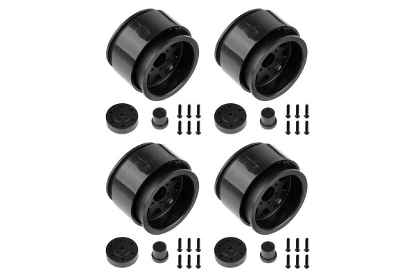 (AE42101) Enduro plastové Method Beadlock disky, 1.90, černé (4ks)