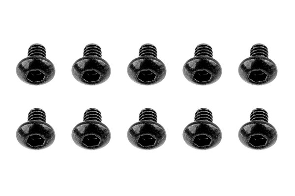 (AE31509) M2x0.4x3mm šroub s imbus půlkulatou hlavou (10ks)