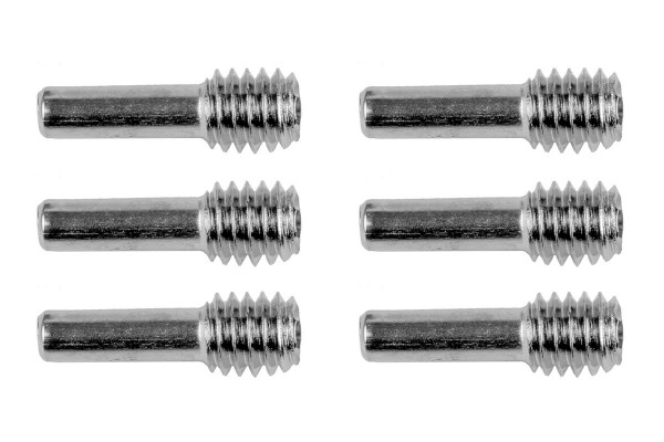 (AE42022) Ocelové šroubovatelné čepy, M4x12mm (6ks)