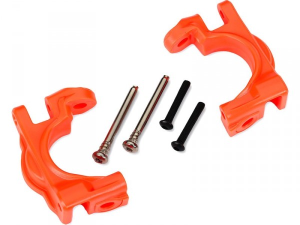 (TRA9032T) Traxxas závěs přední těhlice HD oranžový (pro TRA9080)