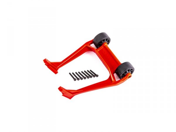 (TRA9576R) Traxxas opěrná kolečka červená