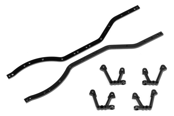 (AE21701) Enduro24 šasi a držáky/parohy tlumičů (2+4ks)