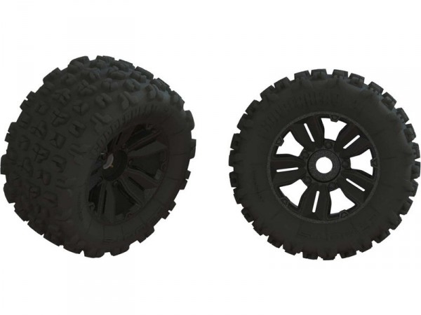 (ARA550089) Arrma kolo s pneu dBoots Copperhead2 MT, černý disk (2ks)