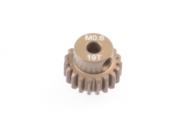 (RP-0650) Pastorek modul 0.6 19T 3.17mm (hliníkový) (1ks)