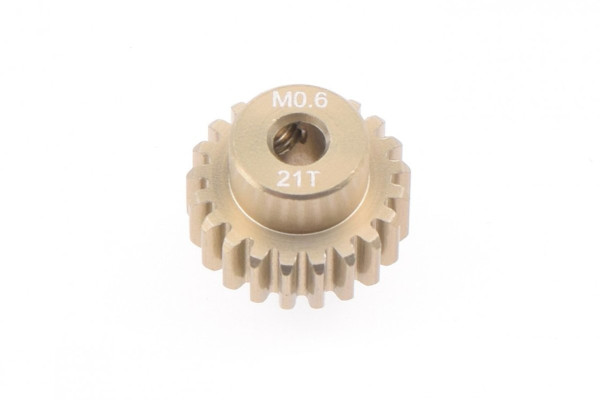 (RP-0652) Pastorek modul 0.6 21T 3.17mm (hliníkový) (1ks)