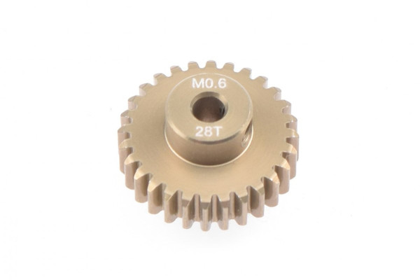(RP-0659) Pastorek modul 0.6 28T 3.17mm (hliníkový) (1ks)