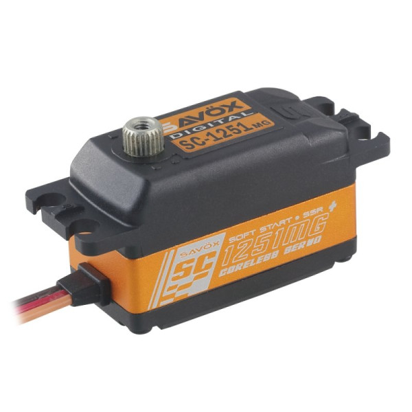 (SAVOX-SC1251MG) Servo Savox SC-1251MG+ Coreless (0.09s, 9kg/cm)
