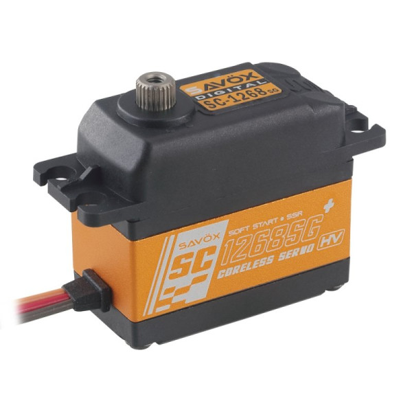 (SAVOX-SC1268SG) Servo Savox SC-1268SG+ HiVolt Coreless (0.115s, 25kg/cm)