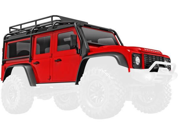 (TRA9712-RED) Traxxas karosérie Land Rover Defender červená