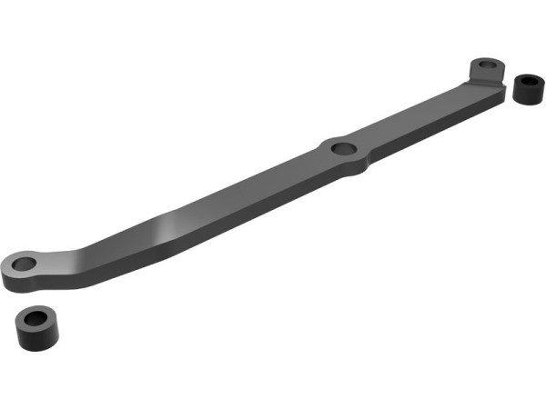 (TRA9748-GRAY) Traxxas táhlo řízení hlíníkové šedě eloxované