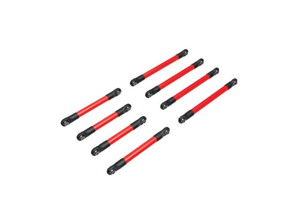 (TRA9749-RED) Traxxas ojnička spodní hliníková červeně eloxovaná (sada)