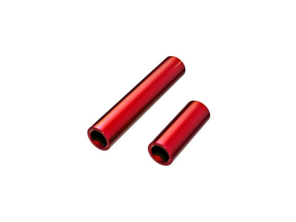 (TRA9752-RED) Traxxas hřídel centrální samice hliníková červeně eloxovaná