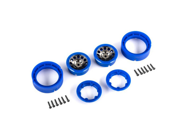 (TRA9781-BLKBL) Traxxas disk 1.0" Method 105 beadlock černo-modrý (2ks)