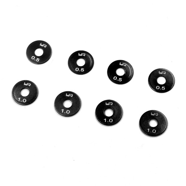 (YA-0644) Podložky 3x5mm ocelové tl. 0.1/0.2/0.3/0.5mm (4x 10ks) (1)