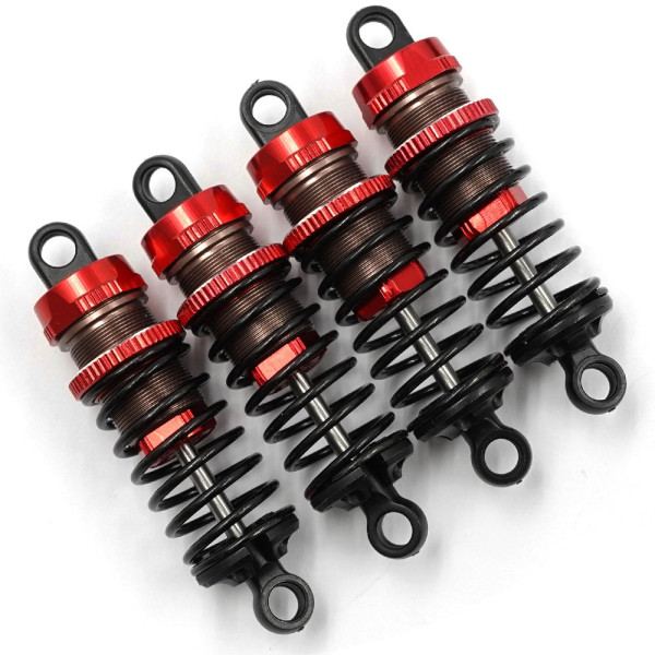 (BBG-0060RD) Tlumiče Big Bore Go 60mm (červené) (4ks) (1)