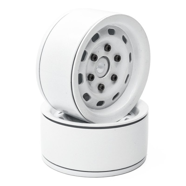 (HT-SU1802006) Disky Beadlock 1.9" (bílé) (2ks)