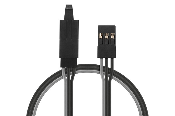 (KAV36.2313) Prodlužovací kabel s pojistkou 45cm JR (černý)