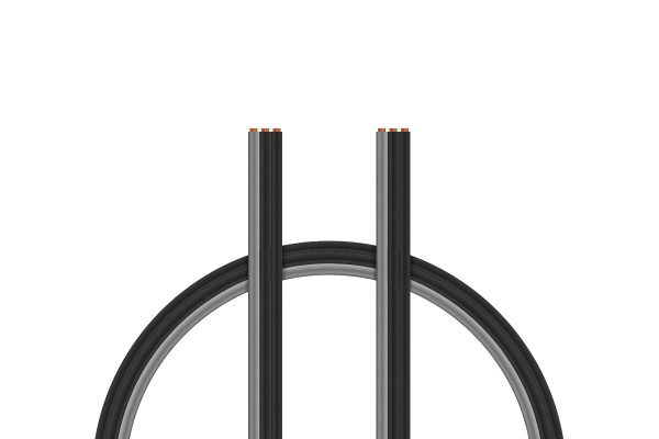 (KAV36.2300) Kabel třížilový černo/šedý plochý 0.33mm2/22AWG