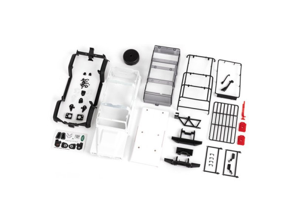 (TRA9712) Traxxas karosérie Land Rover Defender nenabarvená bílá