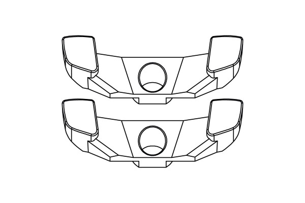 (TB-760026) Turbo Racing přední světla C71 (2ks)