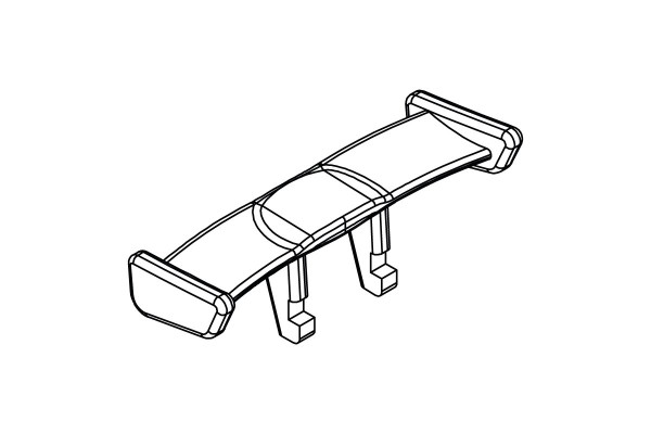 (TB-760028) Turbo Racing zadní spoiler C61/C71 (2ks)