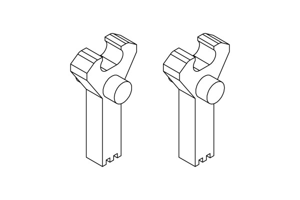 (TB-760031) Turbo Racing páka přepínače  C61/C62/C63/C64/C65/C71/C72/C73/C74/C75/C76 (2ks)