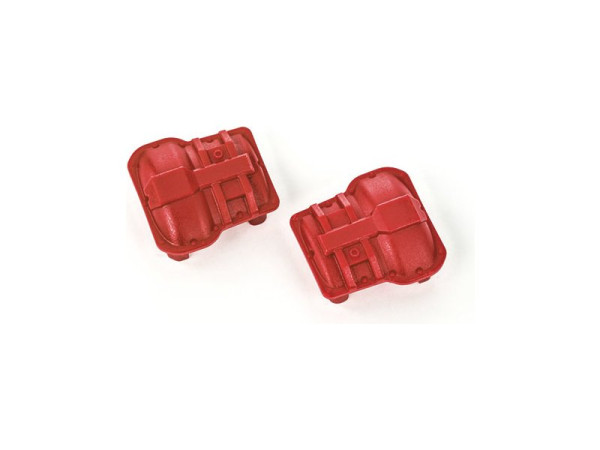 (TRA9738-RED) Traxxas kryt diferenciálu červený (2ks) (1)