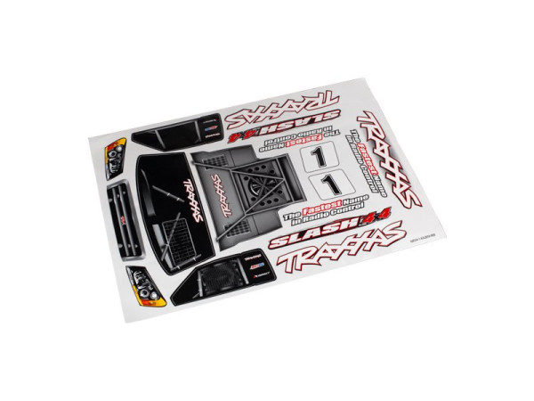 (TRA6813R) Traxxas samolepky: Slash 4x4 (1)