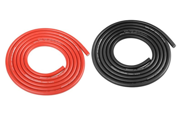 (C-50122) Silikonový kabel 3.5qmm, 14AWG, černý a červený (1+1m)