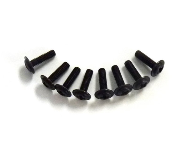 (HM08024) Šroub s půlkulatou širokou hlavou 3x10mm (8ks)