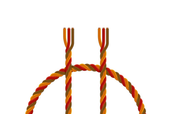 (KAV36.300902) Kabel třížilový kroucený supertenký JR 0.08mm2 (PVC)