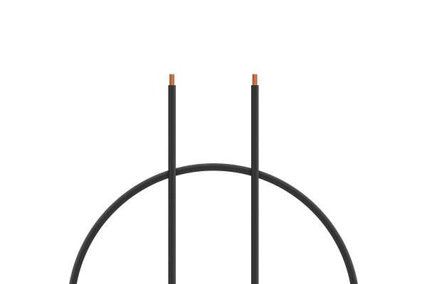 (KAV36.30361B) Kabel silikon 1.0mm2 (černý) (1m)