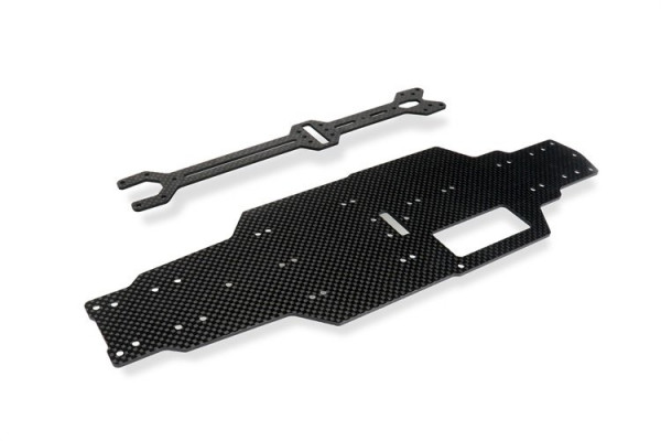 (NBA376) Carten M210 FWD uhlíkové šasi a horní patro WB239mm (1+1ks)