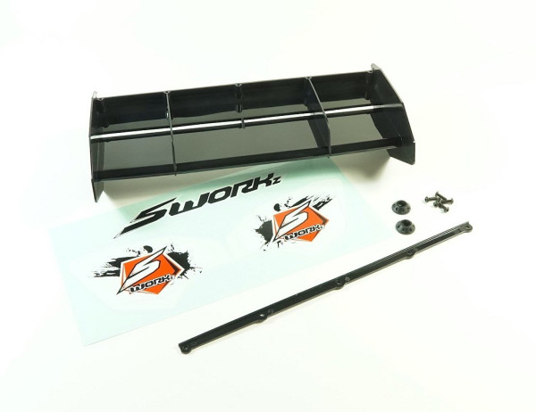 (SW228008BK) SWORKz 1:8 Off Road FORMULE RACE 2.0 zadní křídlo, černý (1ks)
