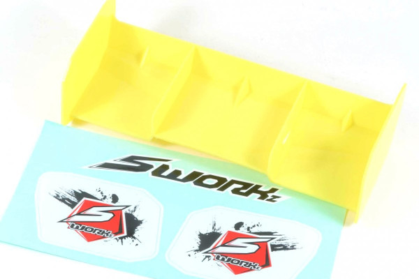 (SW228022AFY) SWORKz 1:8 Off Road PRO Race zadní křídlo, žluté (1ks)
