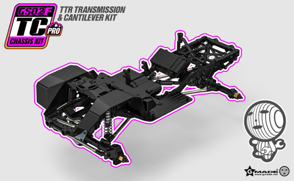 Gmade 1:10 GS02F TS PRO Chassis Kit (1)