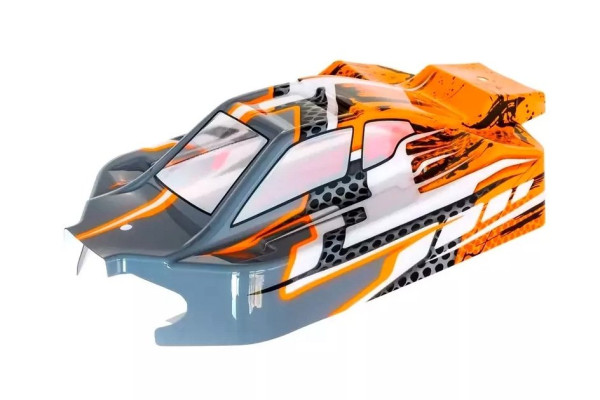 (CA-293-NC) NXT EVO 4S oranžově/šedá lexanová lakovaná karoserie