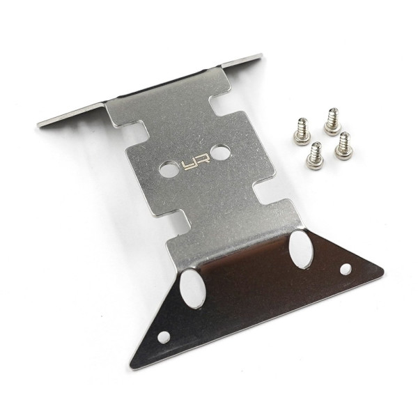 (AXSC-027) SCX24 Stainless Steel Skid Plate (1)