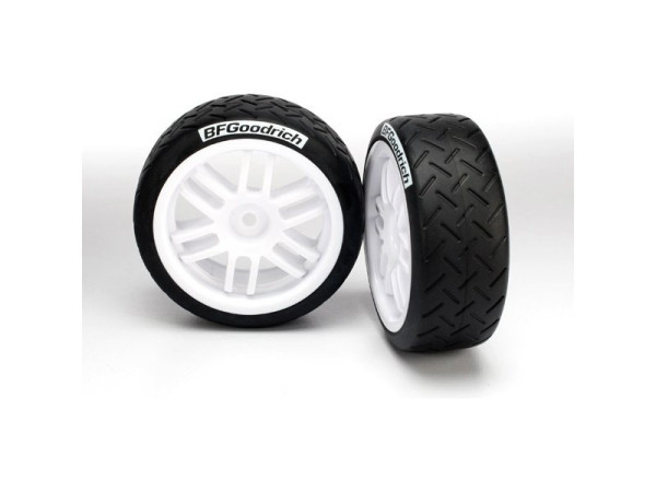 (TRA7372) Traxxas kolo 1.9", disk Rally bílý, pneu BFGoodrich (2ks)