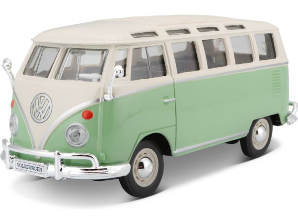(MA-31956G) Maisto Volkswagen Van Samba 1:25 zeleno/krémová (6)