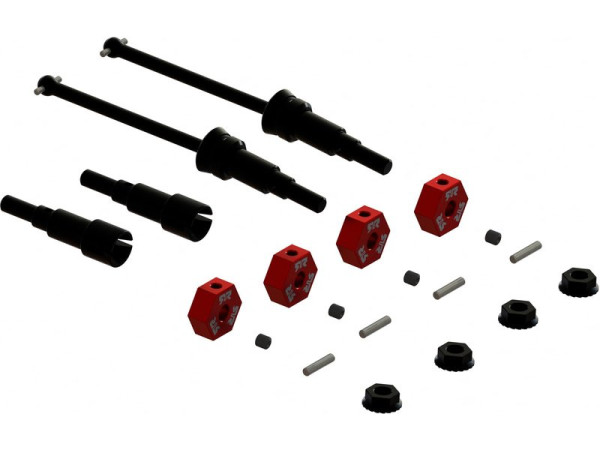 (ARA311198) Arrma sada hřídelí, sada šestihranných unašečů