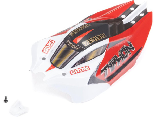 (ARA412006) Arrma karoserie červená: Typhon Grom